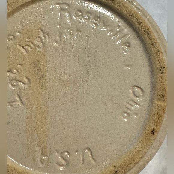 Vintage Robinson Ransbottom Pottery Crock Roseville Ohio USA Stoneware Ceramic - Picture 9 of 12